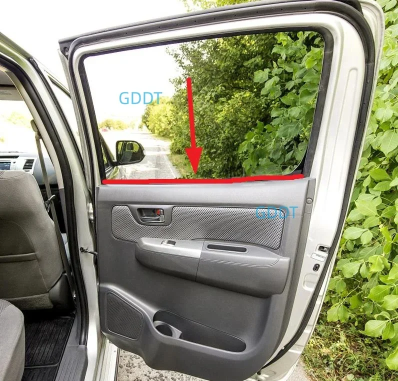 4 Pcs Inner Window Glass Rubber for Toyota Hilux 2005-2014 Weatherstrip for Hilux Glass Inner Laminate 68172-0K010 78cm 65cm