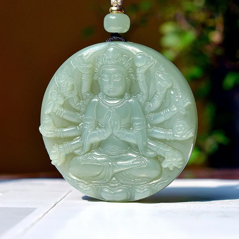 Exquisite Qinghai- Guardian Thousand-Hand Pendant Jewelry, Ethnic Style, Fashionable and Versatile