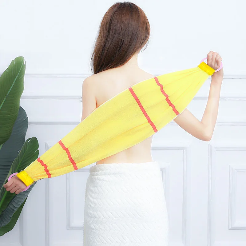 2pcs Bath Washers A Long Back Pulled Stripping and Scrubbing Bath Towel for Rubbing Wash and Rub Dirt