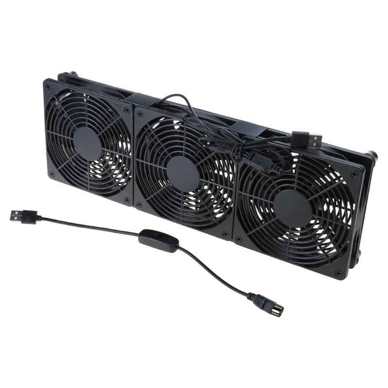 Quiet 120mm USB Fan with High for Router and Gaming Console Stability