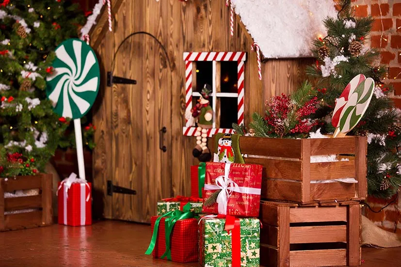 Fondos de Navidad para fotografía, decoración Interior de árboles, retrato familiar, muñeco de nieve, estudio, pancarta