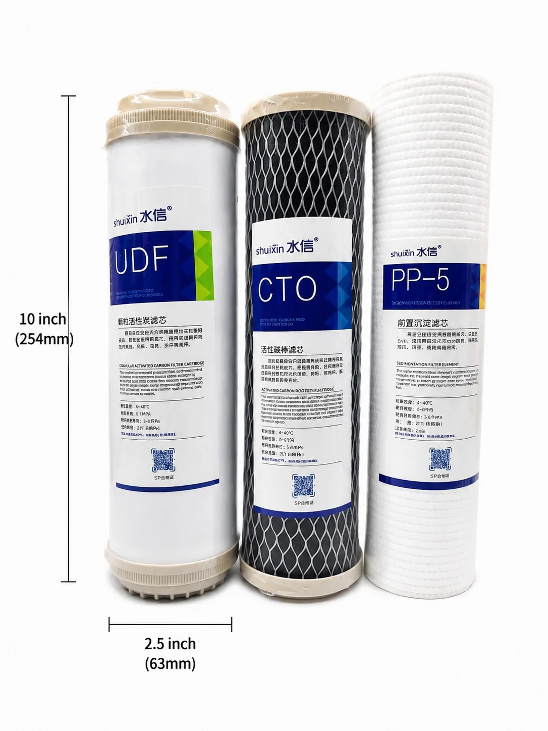3-Stage Water Filter Set 10x2.5