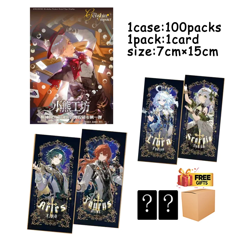 

Genshin Impact Tarot Cards Complete Set 190 Teyvat Themed Divination Deck 70x150mm Fortune Telling Game