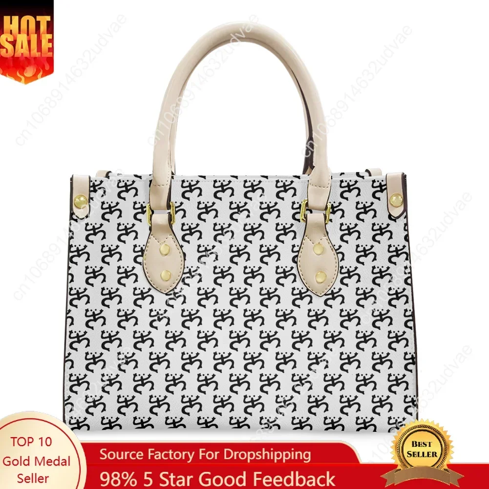 Coqui Taino Tote Bag Purse Womens Mens High Quality Personalized Text Image PU Leather Handbag Commuter Shopping Gift Bags