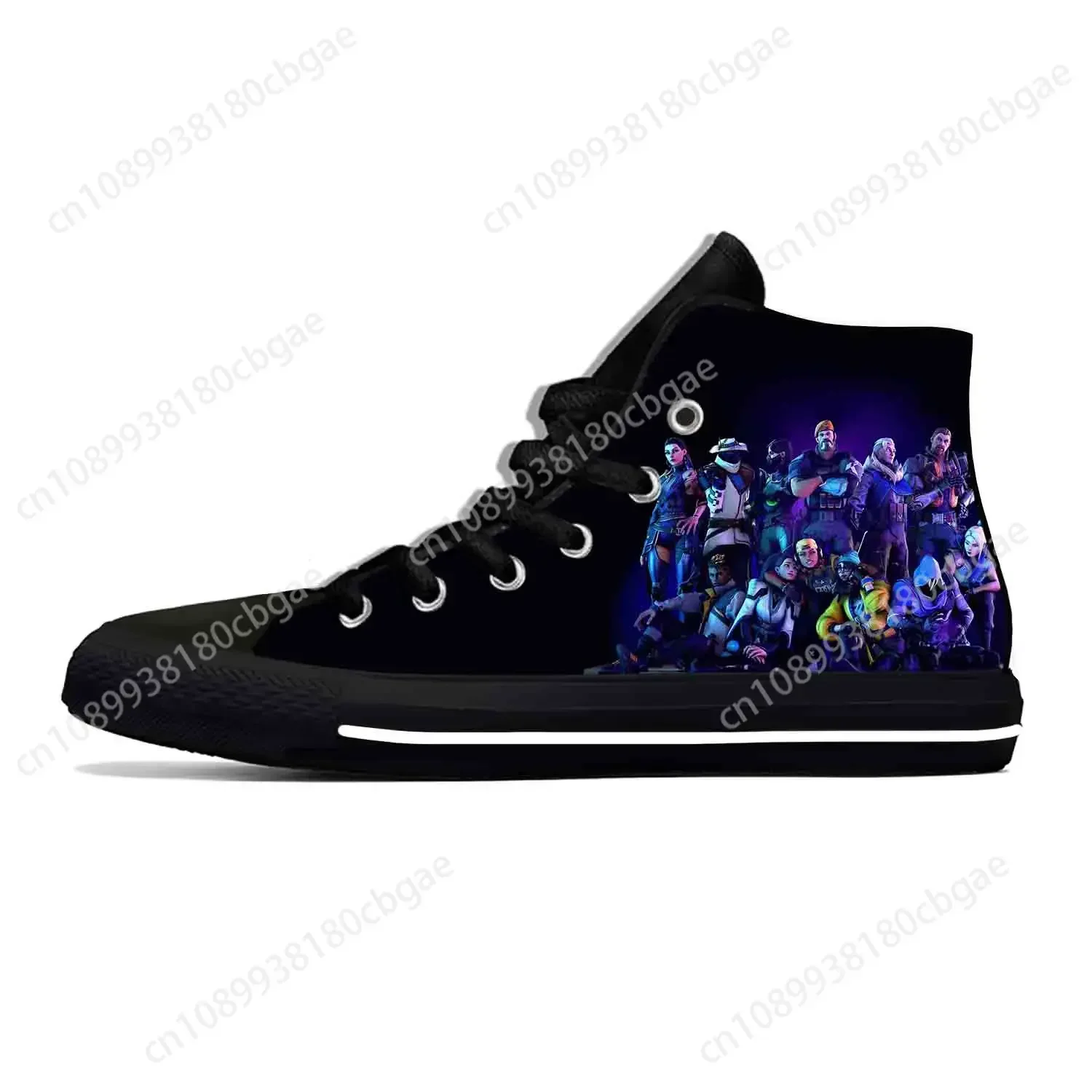 

Agent Anime Manga Cartoon Game Valorant Fashion Casual Cloth Shoes High Top Lightweight Breathable 3D Print Men Women Sneakers