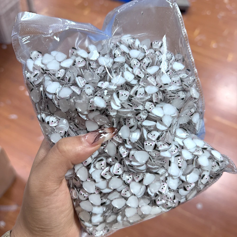 サンリオ-ミニネイルアクセサリー,DIY,黄色,青,ヒョウ柄,ハローキティの弓,卸売り,#, 200個