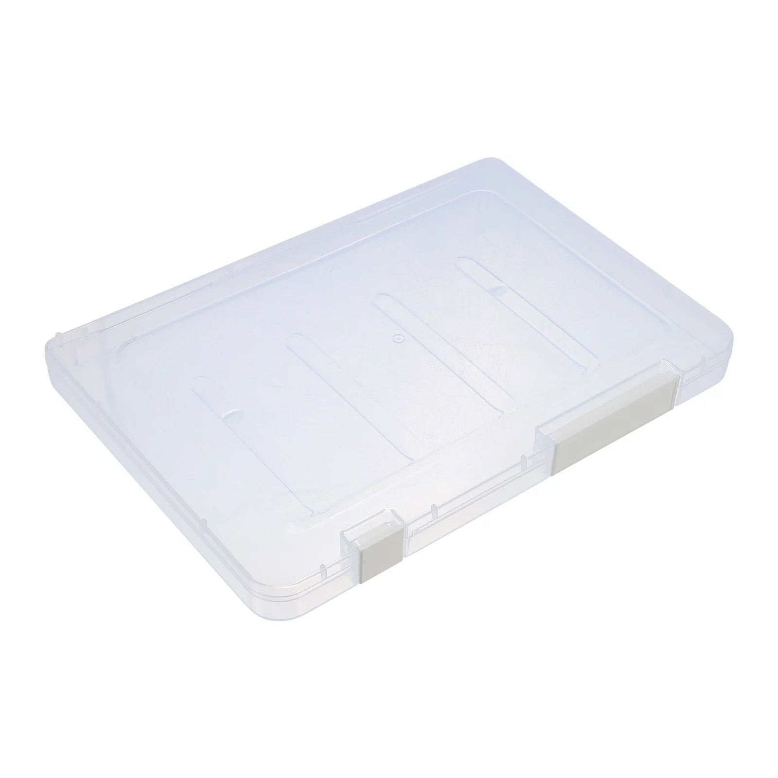 Storage Caddy Scrapbook Box Container File Holder Magazine Case Plastic Organizer Office