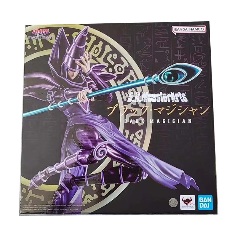 Bandai Yu Gi Oh Anime Figuur SHM Vlam Wingman Ogen Wit Drago Red-Eyes Zwarte Vlam Wingman Actiefiguren Speelgoed voor Jongens Gift