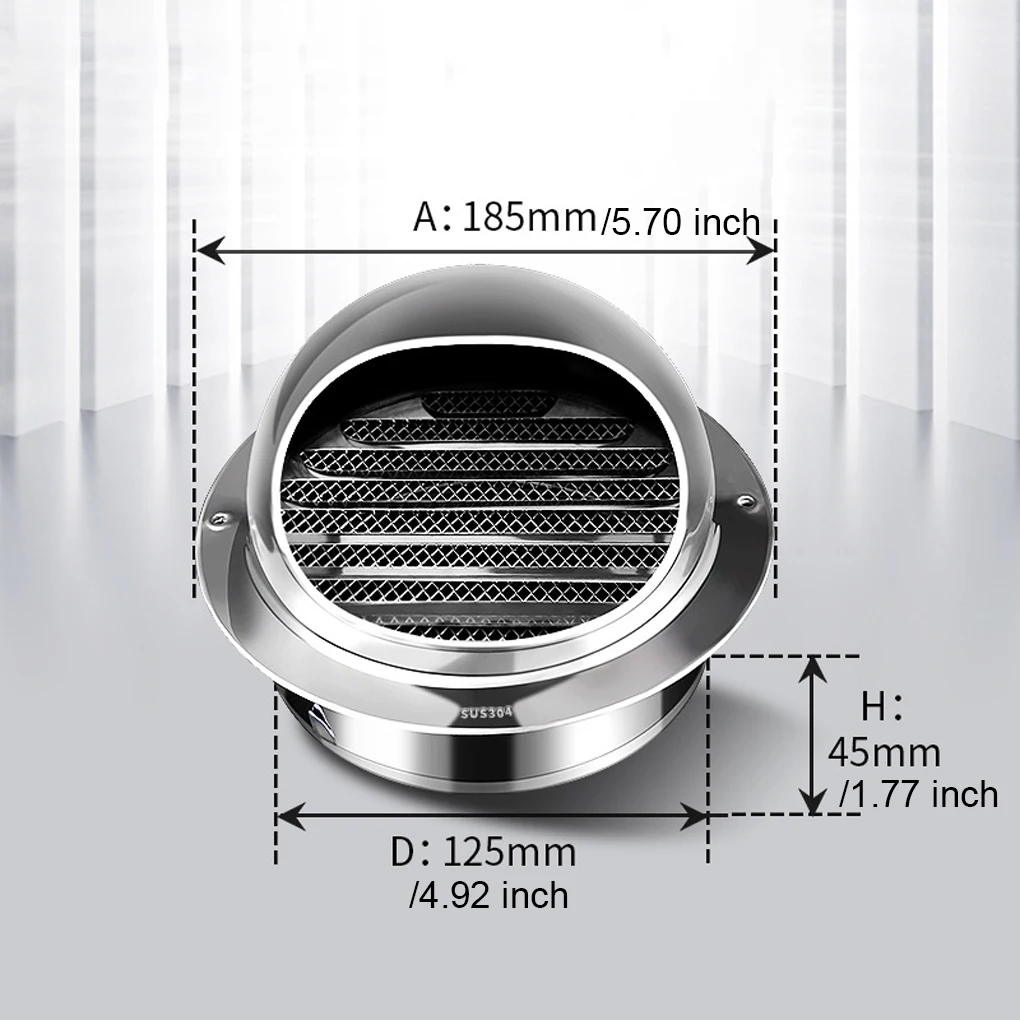 Schlanke Ablufthaube aus Edelstahl für einen zeitgenössischen Look. Einfache Installation eines Komfort-Lüftungsgitters für die Küchenentlüftung 90