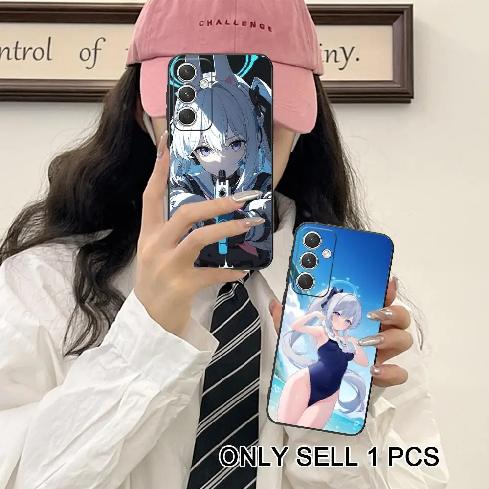 Blue Archive Miyako Phone Case for Samsung Galaxy S26 S25 S24 S23 S22 S21 S20 Note20 Plus FE Ultra Soft TPU Shockproof Cover