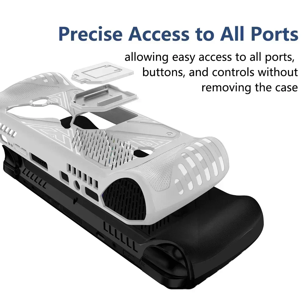 Coque de protection en silicone pour console de jeu Bali ROG Ally X, housse avec support, coque de protection, accessoires de jeu