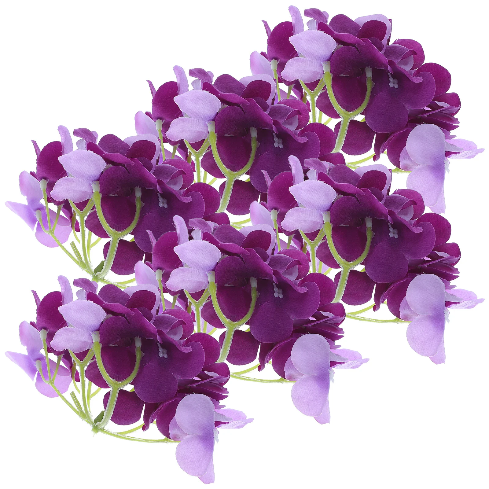 

6pcs Artificial Hydrangea Flowers Faux Silk Decorative for Home Wedding Party Outdoor Display Layout DIY Craft Decoration