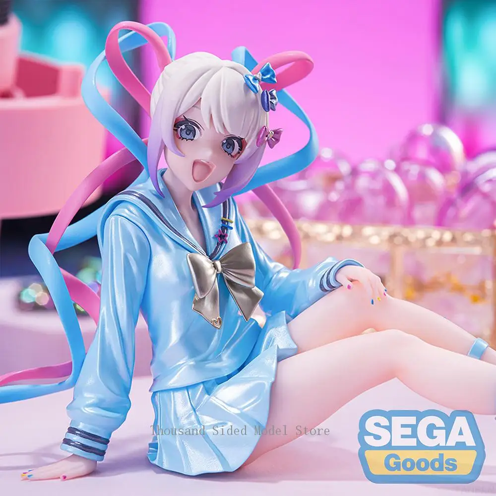 Originele SEGA PM NEEDY GIRL OVERDOSE Rain Action Figure Anime PVC Model 10 cm Computer Decoratie Ornamenten Verjaardagscadeau