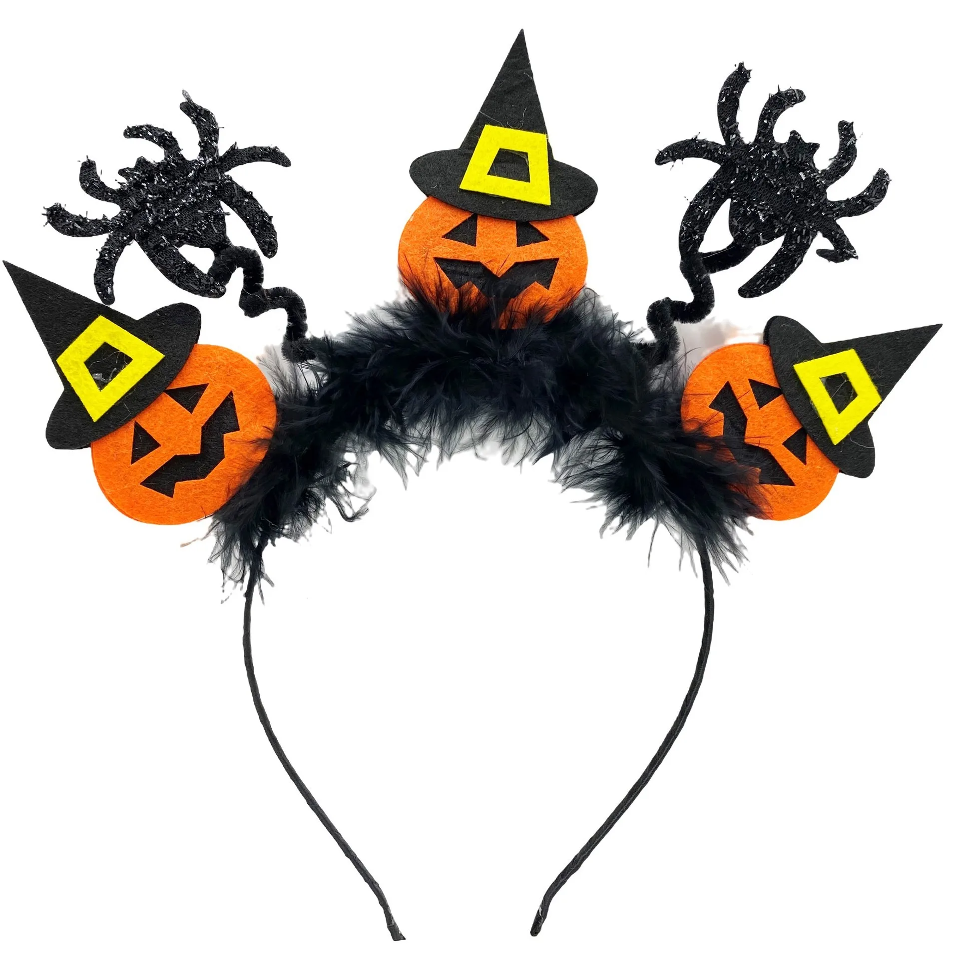 

Funny Halloween Bat Spider Headband Ghost Festival Party Pumpkin Hair Wear Trick Or Treat Happy Halloween Day 2025 Decor