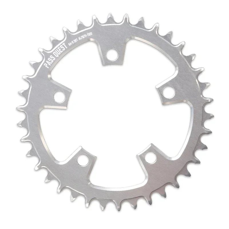 PASS QUEST 94 bcd chainring 5 bolt ROUND Narrow Wide Chainring 32/34/36/38/40/42/44/46T for 10/11/12 speed bike chain