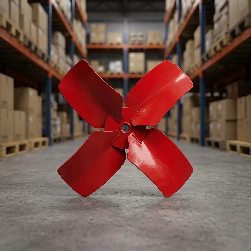 High-Strength Iron For Ventilation Fan for Exhaust Fans 8/10/12 inch Red Fan Suitable for Kitchen Workshop For Ventilation