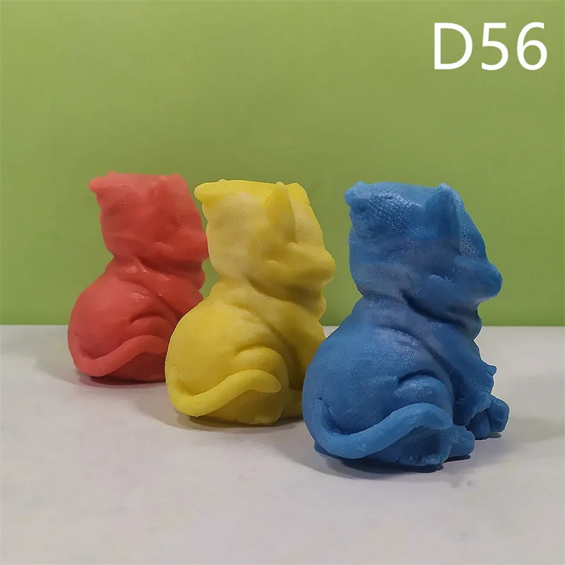 D56 Halloween Bell Cat Candle Silicone Mold Gypsum form Carving Art Aromatherapy Plaster Home Decoration Mold Gift Handmade