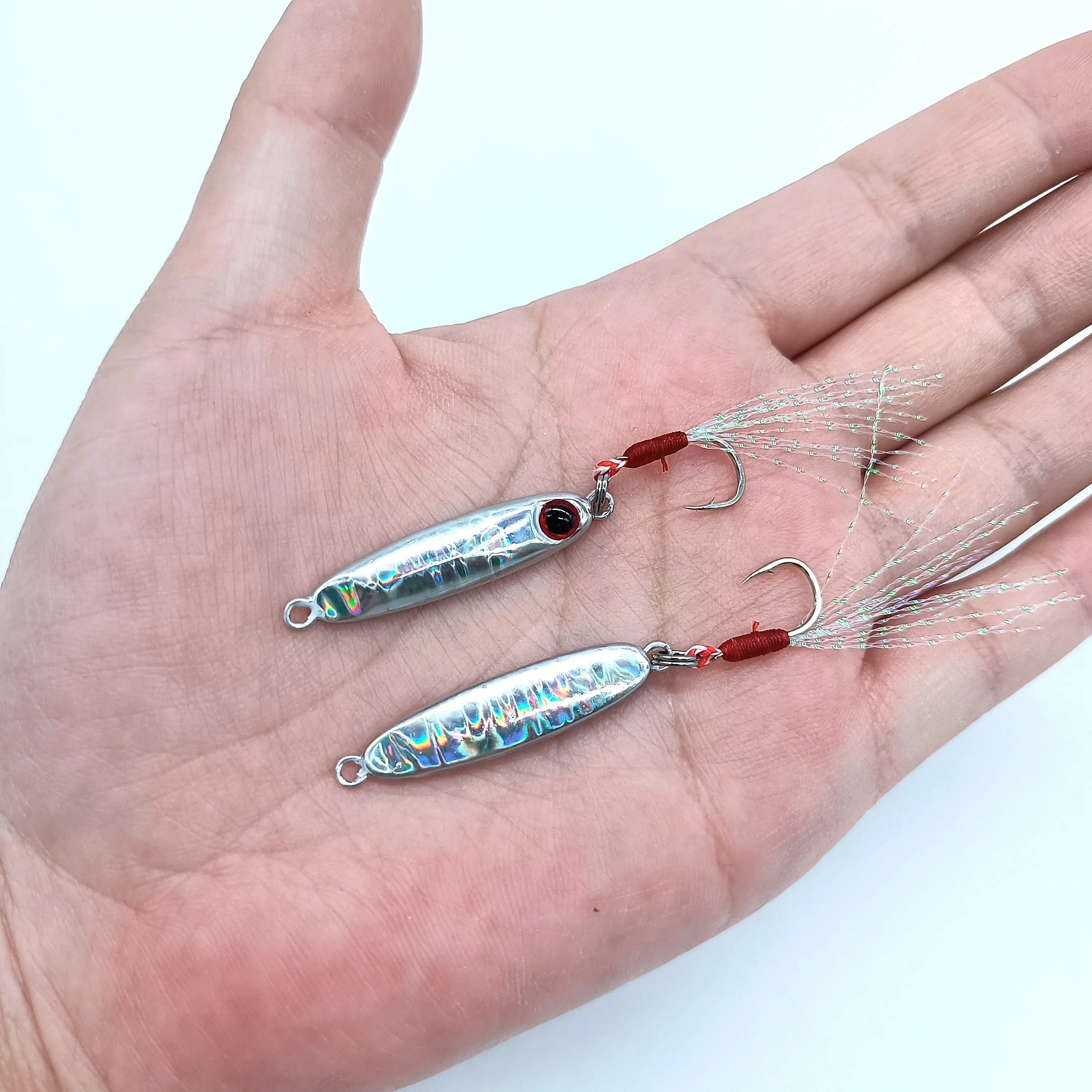 HOOFISH 1PCS Microjigging Angeln Locken 5,5g/32mm Mini Jig Köder Isca Künstliche Jig mit Einzel Haken angeln Zubehör – Detail 2