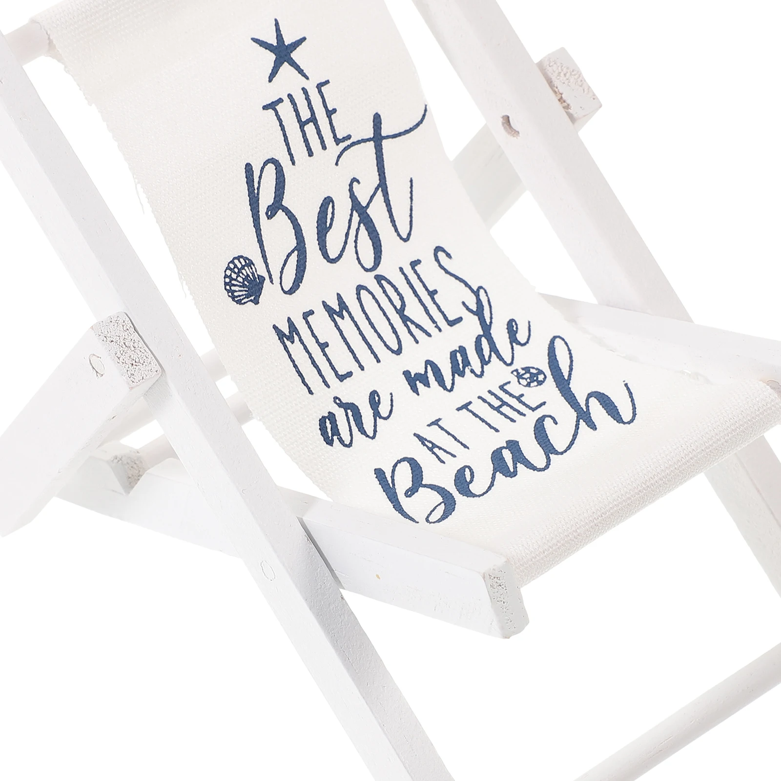 

Charming Mini Beach Chair Accent Nautical Tabletop Decor Exquisite Craftsmanship for Living Room