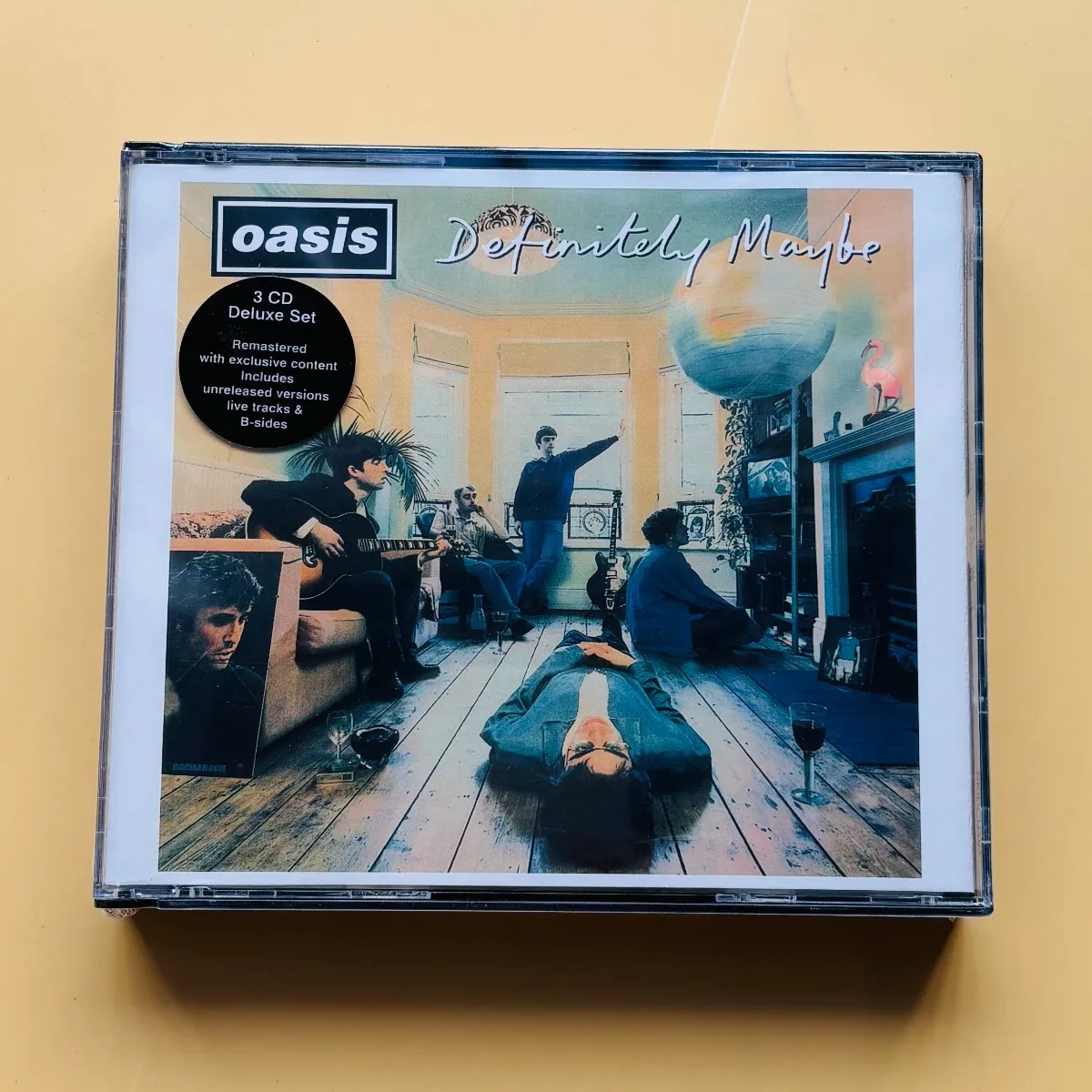 

Oasis Definitely Maybe 3 CD Deluxe Set Remastered Britpop Rock Album Unreleased Live Tracks B-sides