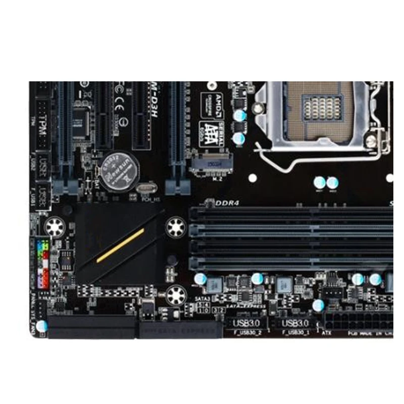 Voor GA-Z170M-D3H Z170M-D3H Moederborden Lga 1151 Ddr4 64Gb Intel Z170 Overklokken Desktop Moederbord M.2 Nvme Sata Iii