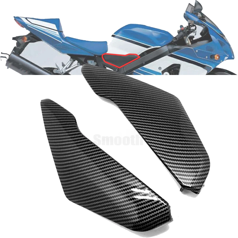 

ABS Carbon Fiber Pattern Gas Tank Lower Side Fairing Panel Trim Cover Cowl For Suzuki GSXR R 600 750 GSX R600 R750 2004 - 2010 K