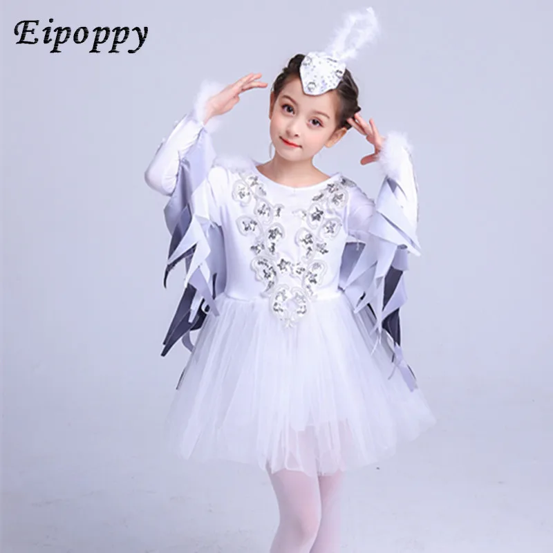 فستان تنورة رقص منفوش للأطفال ، ملابس حيوانات ، أزياء على طراز اللوتس