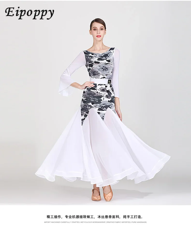 Langarm Tinte Malerei Erwachsenen modernen Tanz kleid moderne Tanz kleidung und Kleid