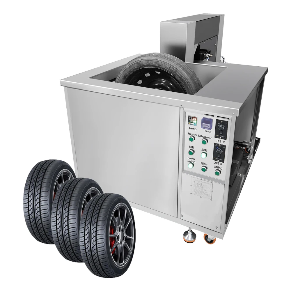 Multifunctional 300 Liters Timer Heater Ultrasonic Wheel Cleaner Parts Washer Machine for Garage Car Parts