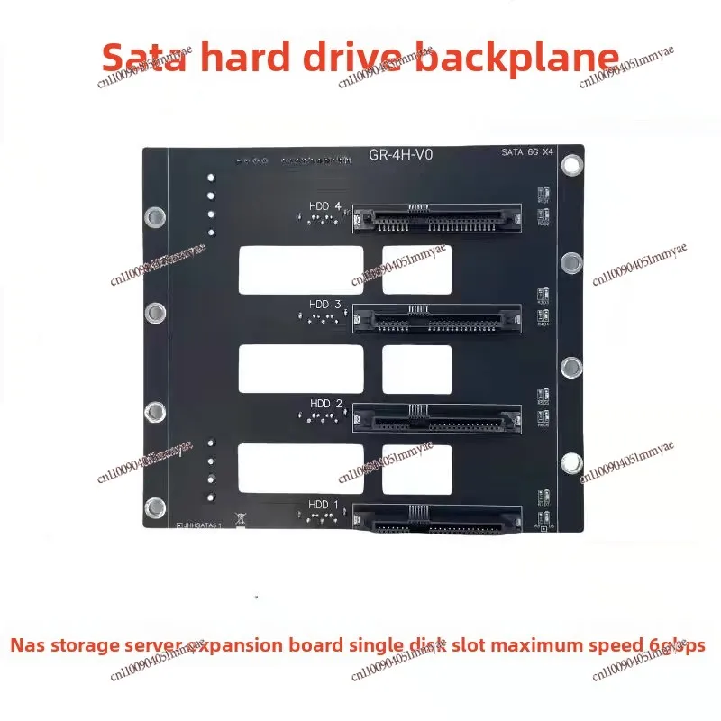

Hard Disk Backplane NAS Storage Server Expansion Board, Electrolytic Capacitor Version SATA Interface 4 Disk Positions
