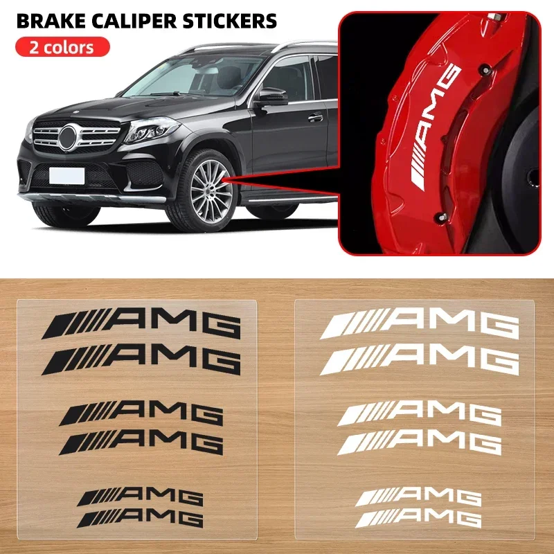 

Наклейки на тормозные суппорты для автомобилей Mercedes-Benz B/C/E/S Class, A Class, C200L, GLC, GLE, CLA (6 шт.), аксессуары для стайлинга автомобиля