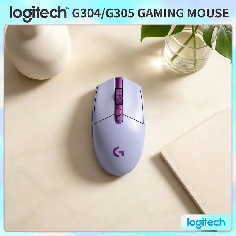 

Logitech G304 Wireless Gaming Mouse 12000 DPI HERO Sensor LIGHTSPEED 1ms 9-Month Battery Precise Movement Office Gaming
