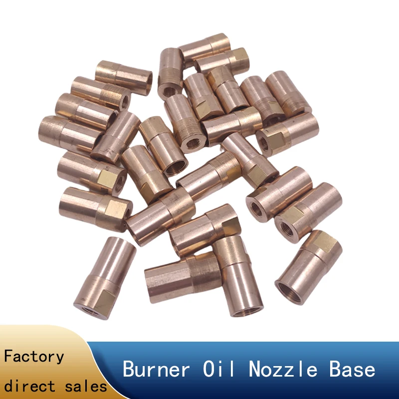 Base de boquilla de aceite BT14 - Accesorio para quemador, base de cobre para boquilla de aceite de motor, asiento de hierro, conexión de base de boquilla de aceite para quemador, asiento de varilla de aceite