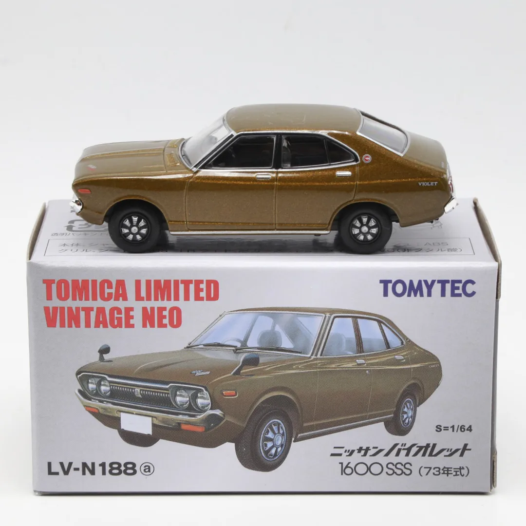 Tomytec Tomica TLV N188A 바이올렛 1600 SSS JDM 한정판 시뮬레이션 합금 정적 자동차 모델 장난감 선물