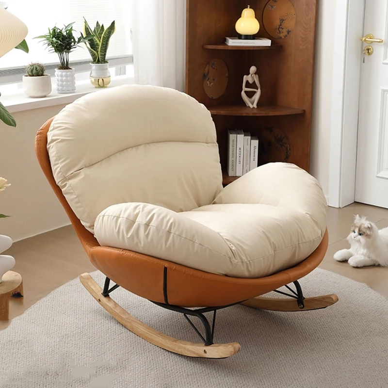 

Lounge Rocking Living Room Chairs Mobile Luxury Bedroom Designer Reading Chairs Comfortable Fauteuil Salon Balcony Furniture