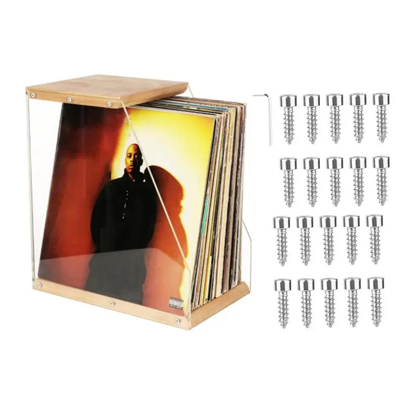 

Album Holders For Records Desk Stand Record Organizer Large Wooden Record Rack Clear Display Rack Storage Organizer For Records
