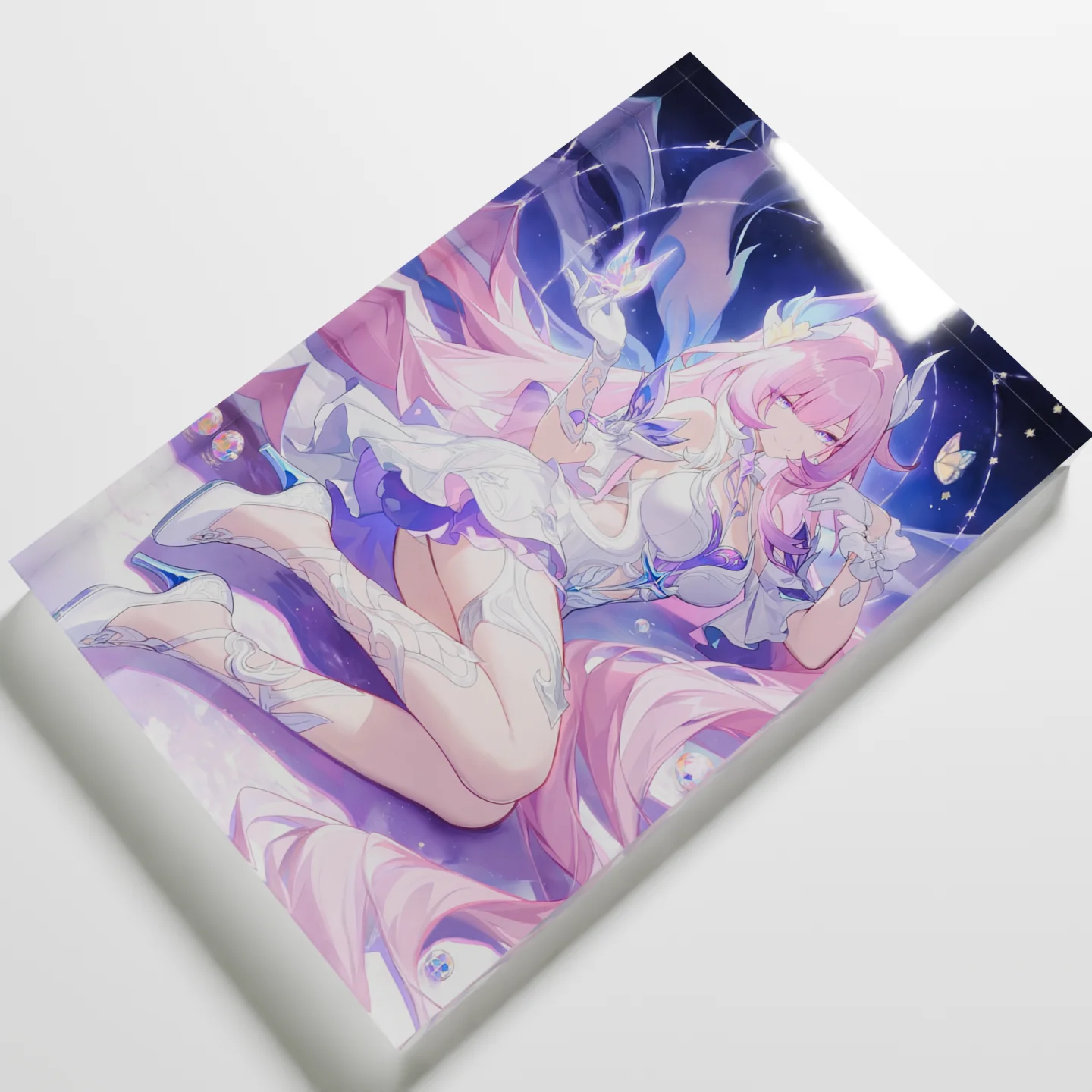 DIY 3D Holographic Cube Honkai - Desk Setup Diy recension och pris