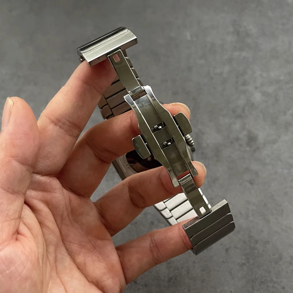 Cinturino in acciaio inossidabile per Apple Watch Ultra 2 49mm 10 46mm 9 8 7 6 5 4 Bracciale a maglie di lusso per IWatch 45mm 44mm Business Correa