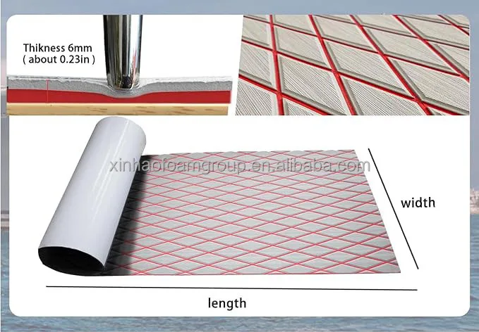 SSTL Customized Color Boat Flooring Marine Self Adhesive Non Slip EVA Foam Boat Decking for Motorboat RV Yacht