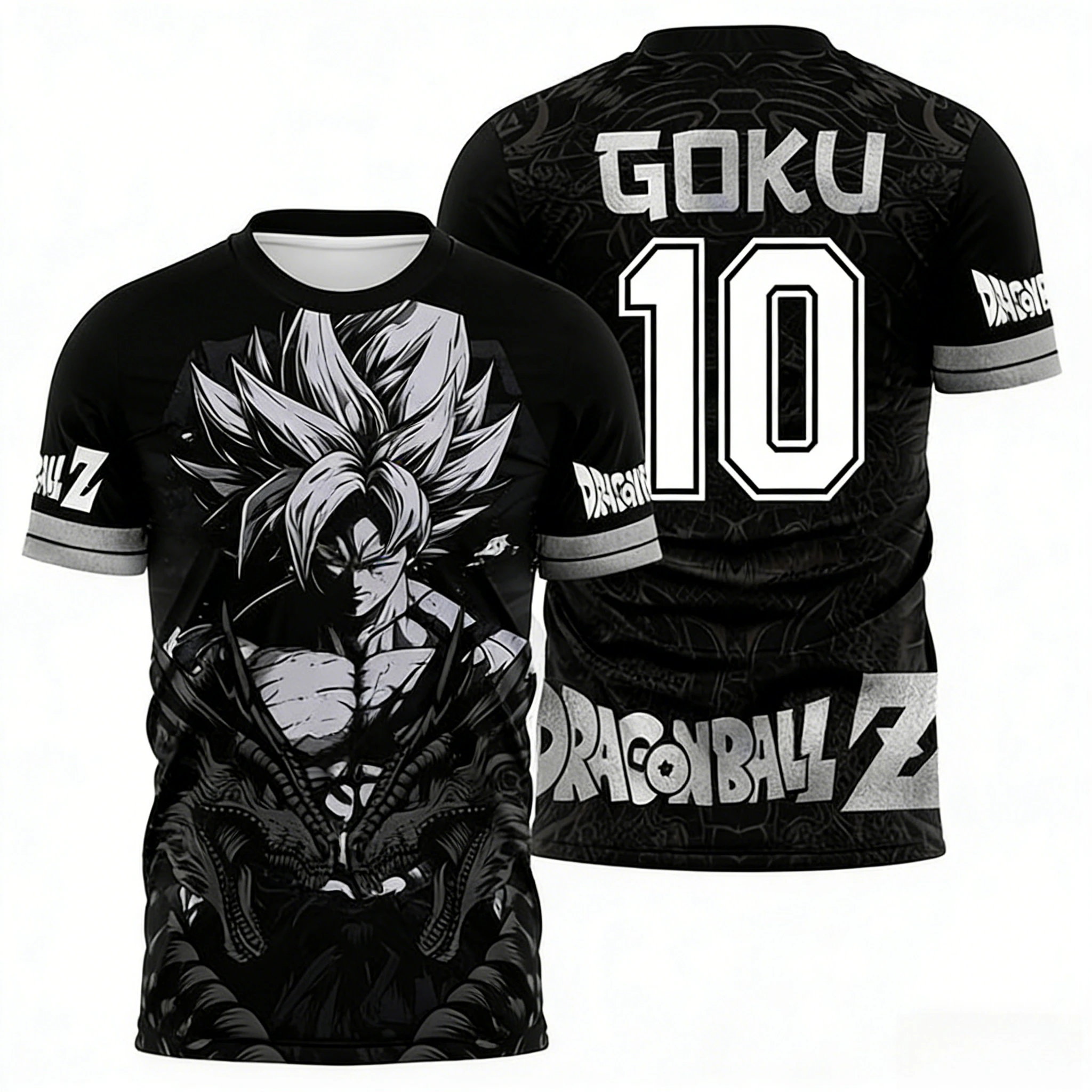 2026 Sommer Dragon Ball Retro Fitness T-Shirt Herren Oversize 3D-Druck Kurzarm Familien-Unisex Kinder-Sportshirt