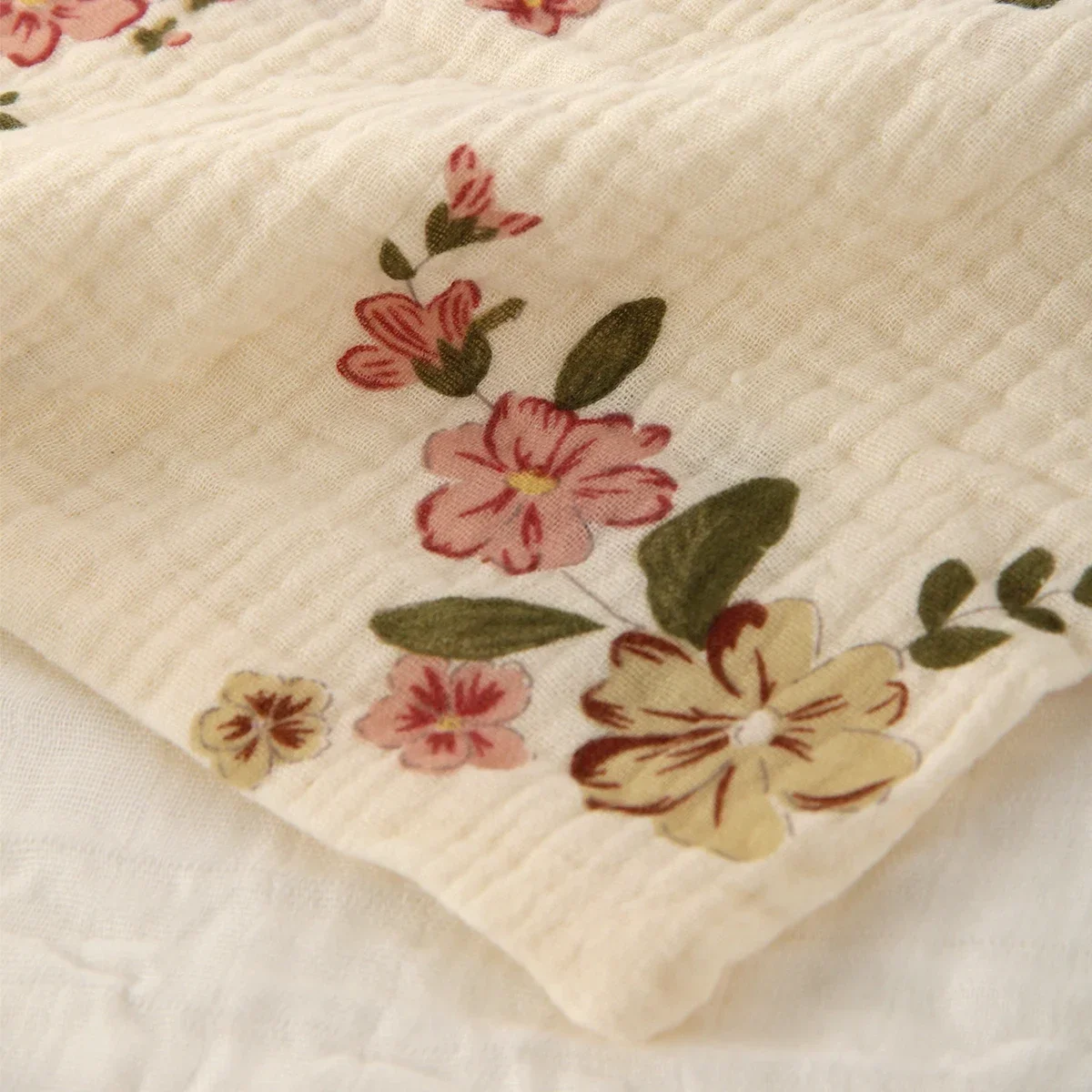 、3/5Pcs 6-Layer Pure Cotton Baby Cotton Washcloth Soft Gauze Cotton Newborn Burp Cloth Absorbent Baby Towels Square Towels image 4