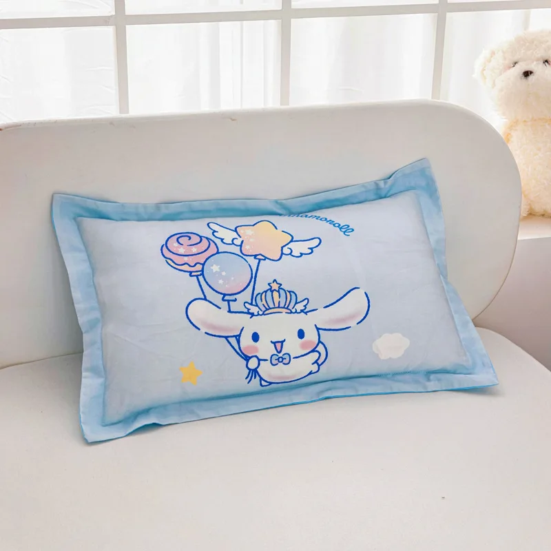 سانريو ماي ميلودي كورومي سينامورول كيس وسادة قطني مطبوع عليه رسوم كرتونية غطاء وسادة للأطفال لتزيين غرفة نوم الأطفال #4