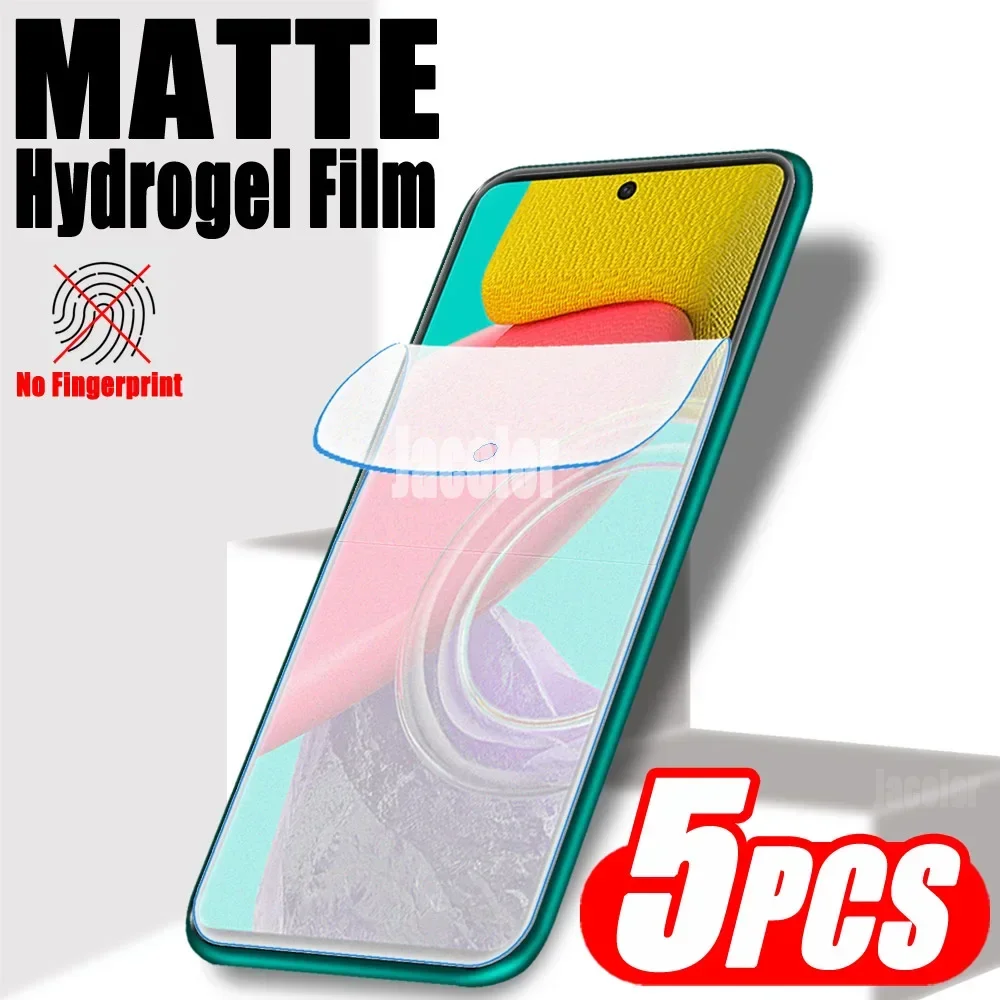 5pcs Matte Hydrogel Film For Samsung Galaxy M53 M33 M32 4G 5G M13 M12 Sumsang Galaxi M 53 33 13 12 32 5G Watery Screen Protector