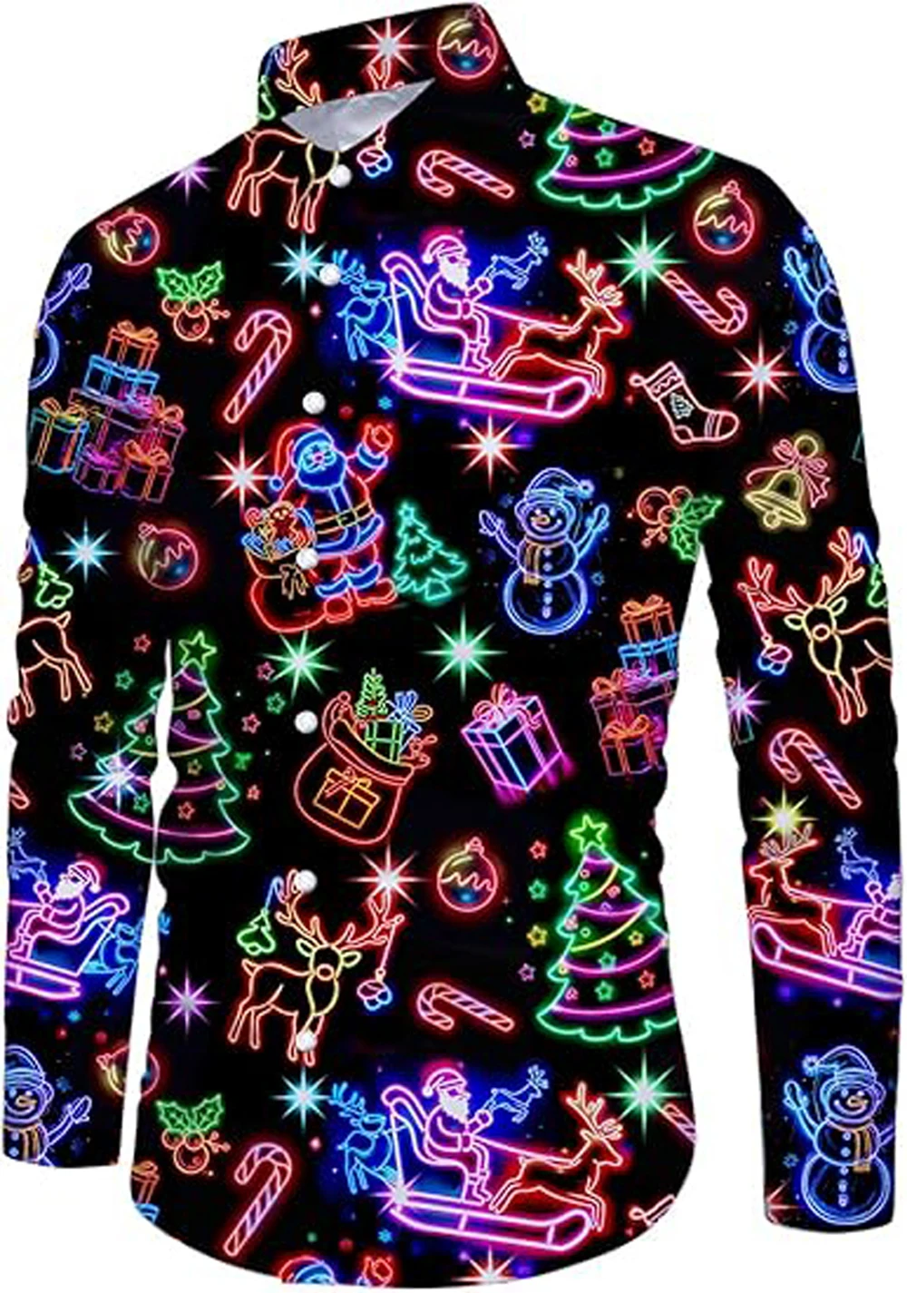 

2025 Men's Retro Baroque Curly Grass Pattern 3D Printed Shirt Street Casual Party Lapel Button Hawaiian Long Sleeve Top for Men