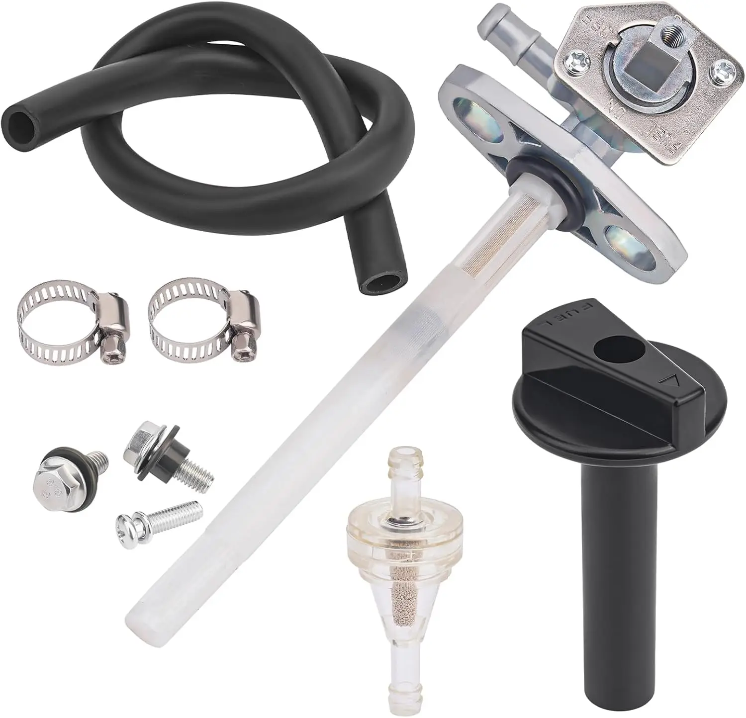 Fuel Valve Petcock Shut Off Tank Switch Kit Compatible with Honda Recon 250 Rancher 350 420 Foreman 400 450 FourTrax Rubicon 500