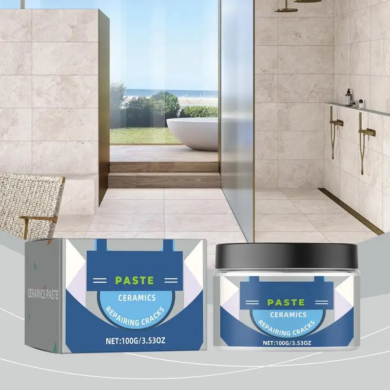 Porcelain Repair Pates Ceramic Bath Basin Fix Filler Tub Tile Repair 100g Tile Repair Agent Glue Marble Floor Tile Pit Repair