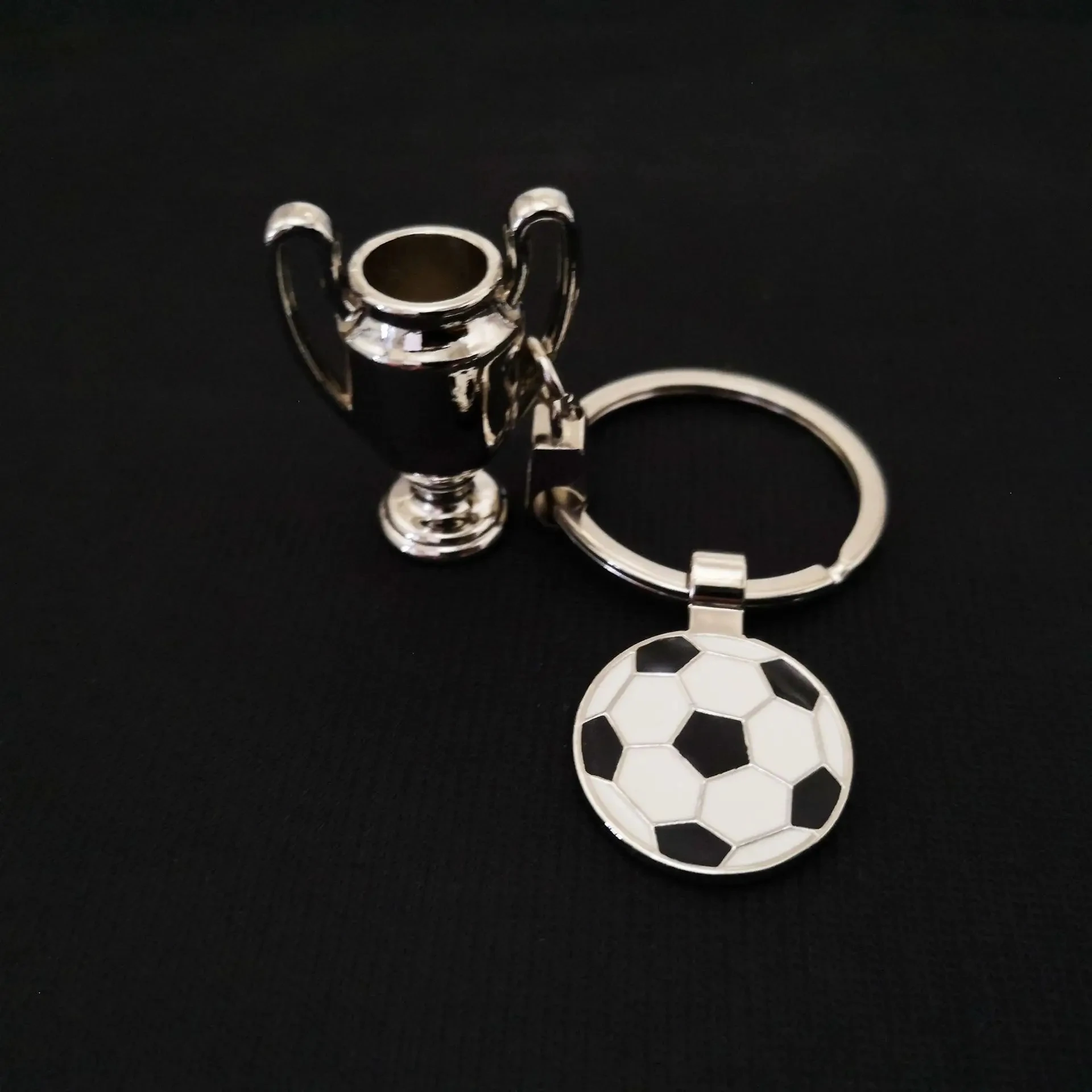 3D European Champion Clubs Cup keychain for men key ring trophy key chain football keychain high quality llaveros hombre