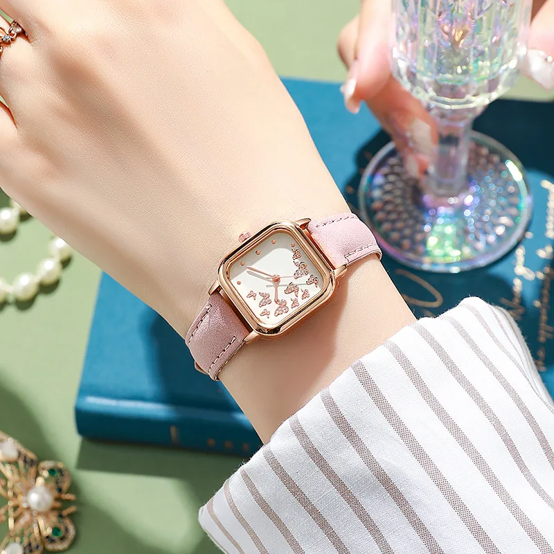 Женские часы с кожаным ремешком, наручные часы, кварцевые часы, женские часы, повседневные женские часы, подарок, Reloj Mujer relogios feminino