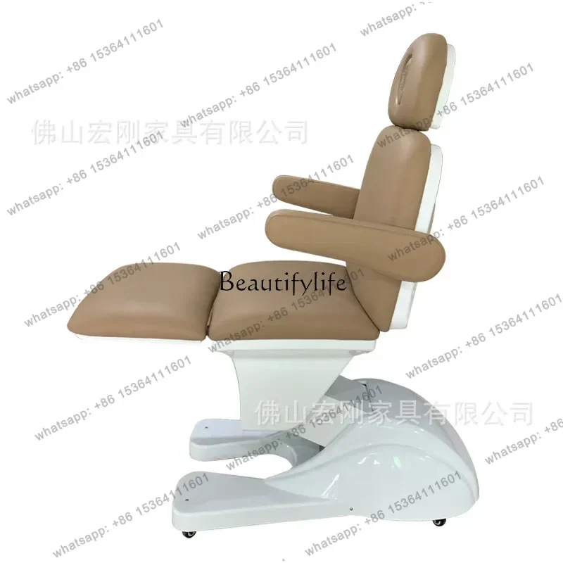 jj4  Electric beauty bed lift tattoo bed with USB socket brake wheel