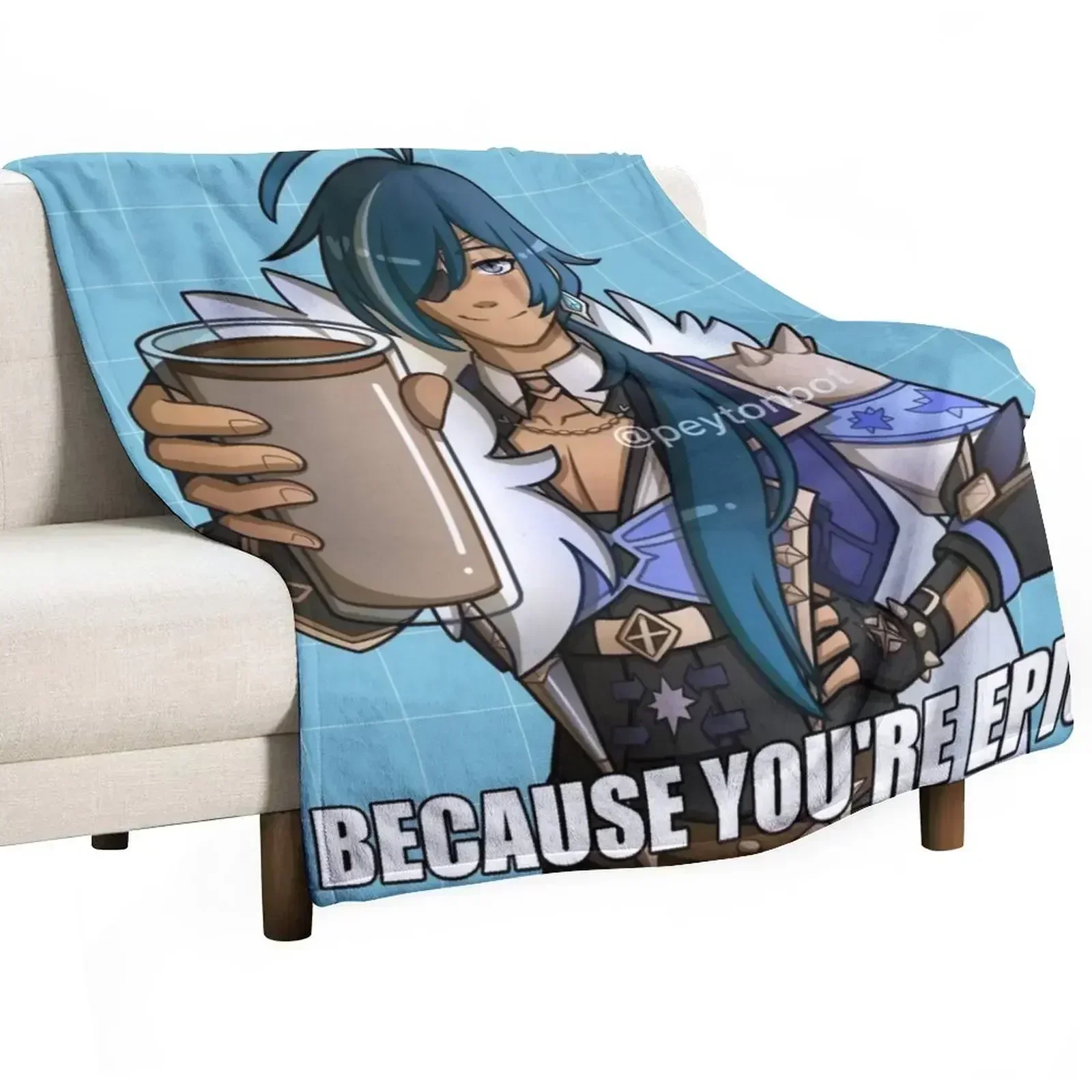 

New Kaeya Gives You Choccy Milk Throw Blanket Moving Bed covers Comforter Blankets